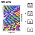 thumbnail image 2 of FORMRS 1-Subject Spiral Notebook 8" x 5" College Ruled 60 Refillable Sheet A5 Hard Cover, Green Wavy Pattern, 2 of 7
