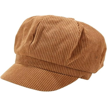 Womens Corduroy Caps - Vintage Newsboy Hats Gatsby Cabbie Cap