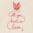thumbnail image 2 of CafePress - All You Knit Is Love Tote Bag - Unisex Canvas Tote Bag, Beige, 1-Piece, 2 of 7