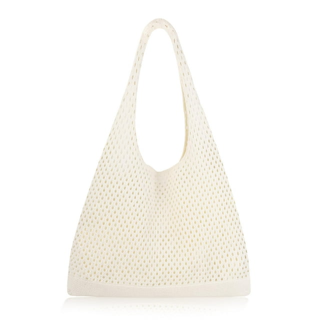Bolsa de Playa Tejida COOKOOKY para Mujer en Beige