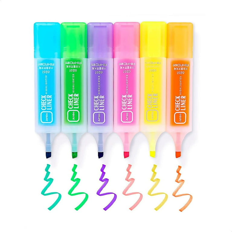 6Pcs Cute Highlighters Pastel Office Supplies - Aesthetic Highlighters Cute  School Supplies Highlighters Retractable Highlighters Assorted Colors Cross  Highlighter Pen Bible Markers for Students Gift 