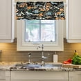 thumbnail image 3 of Cute Floral Curtain Valance for Kitchen Windows/Bathroom/Living Room/Bedroom Blackout, Rod Pocket Valance Small Window Treatment Decor, 54" W x 18" L, 3 of 6