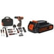 thumbnail image 1 of Kit de herramientas para taladro y hogar BLACK+DECKER 12 V MAX, 60 piezas, 1 of 6
