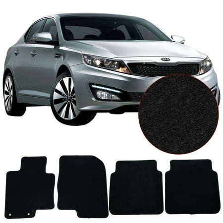 Compatible With 11 15 Kia Optima Floor Mats Front Rear 4pc Black