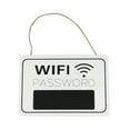 thumbnail image 1 of EeaseMX Etiqueta colgante rústica con contraseña WIFI para puerta de tienda, letrero mural colgante, adorno de diseño, placa de madera, decoración de pared, accesorios para colgar con Wifi, 1 of 7
