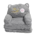 thumbnail image 1 of <p>Kids Couch, Grey Cloth And PP Cotton Toddler Chair Multifunctional Cute Cartoon Cat  For Napping</p>, 1 of 7