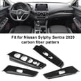 thumbnail image 1 of Lift 4pcs Patrón de Fibra de Carbono Ventana del Panel de Elevación Cubierta de la Cubierta de la Cubierta para el Ajuste de la Cubierta para Sylphy Sentra 2020, 1 of 7