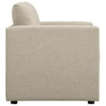 thumbnail image 2 of Modern Contemporary Urban Design Living Room Lounge Club Lobby Armchair Accent Chair, Fabric, Beige, 2 of 9