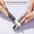 thumbnail image 5 of Ecohintz Eyebrow Pencil Sharpener - Dual-Hole Makeup Tool for Eyeliner & Eyebrow Pencils, Compact & Non-Slip for Beginners & Professionals, Makeup Tool Dual Hole, Red, 5 of 7