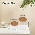 thumbnail image 4 of 4Pcs Glass Storage Jars with Wood Lid Stackable Glass Food Canisters with Tray Airtight Seal Spice Jars Set Clear Glass Seasoning Container Reusable Storage Jar for Kitchen Sugar Salt, 4 of 8
