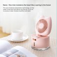thumbnail image 4 of Humidificador De Niebla Fría 3 En 1 Con Ventilador Función De Luz Nocturna Humidificadores Pequeños Humidificadores De Escritorio De Funcionamiento Silencioso Para El Hogar Dormitorio Coche Oficina Yuarrent HA026682-02, 4 of 7