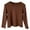 Coffee, variant on HAiming Children's Boy Girl Long Sleeve Shirts Casual Solid Color Round Neck Tops 2025 Fall Winter Loose Basic Blouse