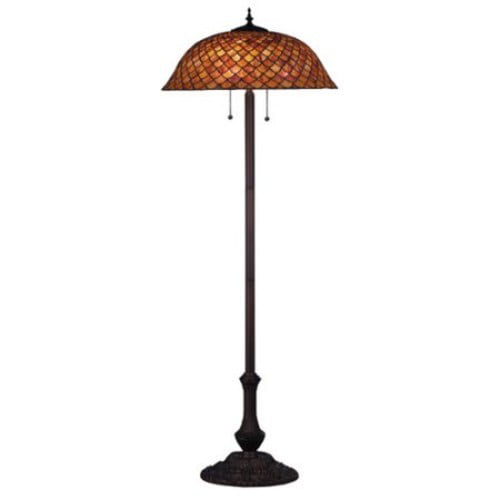 64"H Tiffany Fishscale Floor Lamp