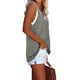 thumbnail image 5 of Jumpingount Camiseta sin mangas con cuello en V para mujer Camiseta sin mangas de color casual para mujer Camiseta sin mangas con bloque en V Prendas para la parte del cuerpo Raya negra L Jumpingount  AP002686-28, 5 of 6