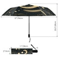 thumbnail image 3 of Crescent Moon and Star Compact Sun Umbrella Windproof Travel Umbrellas for Rain Strong Portable UV Protection, 3 of 8