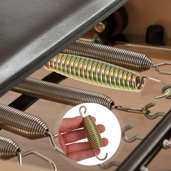 Niceauty 1Set Heavy Duty Galvanized Steel Trampoline Springs Silver Outdoor Use