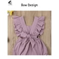 thumbnail image 6 of PULLIMORE Newborn Baby Girl Ruffle Romper Bodysuit Sleeveless Summer Clothes Jumpsuit (Yellow, 0-3 Months), 6 of 9