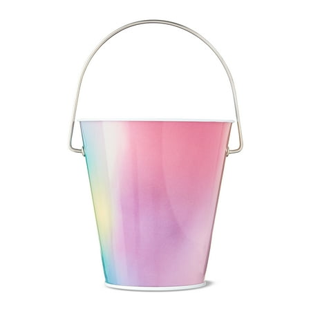 Rainbow Tin Pail with Handle, 4.5", by Way To Celebrate