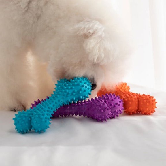 Visland Small Dog Toys , Bite Toy for Teething Puppies, Puppy Teething Chew Toys, 360° Clean Pet Teeth & Soothe Pain of Teeth Growing, Puppy Toys Small Dogs & Medium Dog Suitable