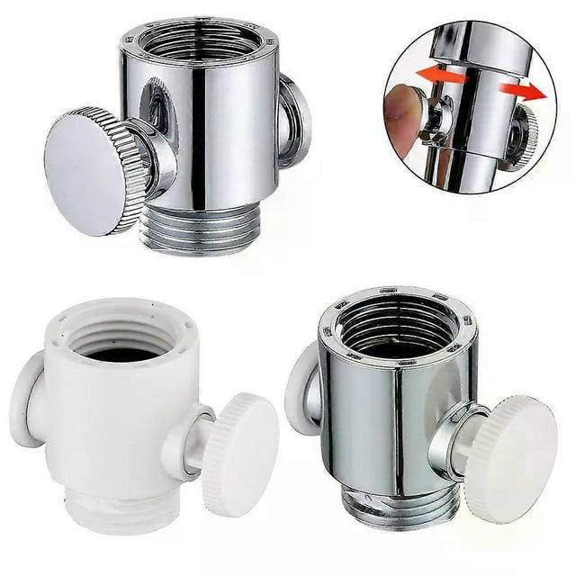 1PC Adjustable Shower Head Diverter Flow Regulator Valve Sprayer Shut-Off Switch 3 Modes Switch Adapter With G1/2 Connections