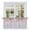 Pink, Purple, Beige, variant on Green Blue Geometric Kitchen Curtain for Berdoom Living Room Cafe 72 Inch Length, Modern Abstract Ombre Tiers Curtains Light Filtering Drapes Rod Pocket Window Treatment 2 Panels 52"Wx72"L