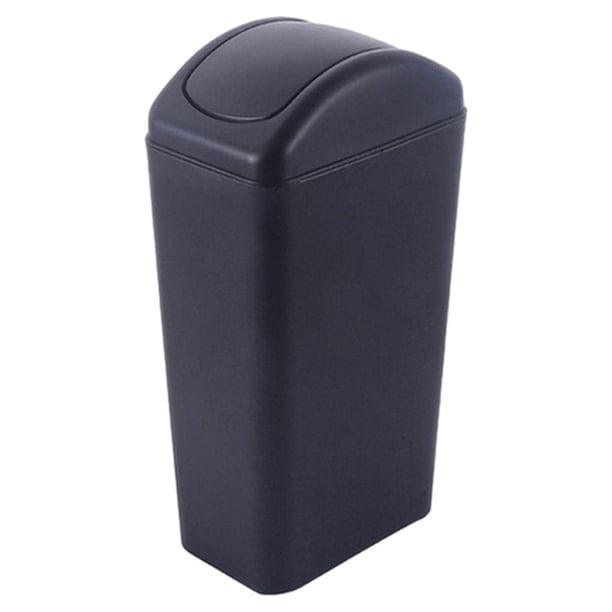 Cubo de basura plástico Inteprter 8L eficiente ecológico Negro