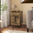 thumbnail image 2 of Costway Nightstand with Charging Station Home Bedside Sofa Side Tables with 2 Drawers Coffee, 2 of 10