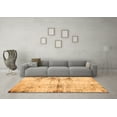 thumbnail image 3 of Ahgly Company Indoor Round Abstract Orange Modern Area Rugs, 8' Round, 3 of 4