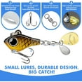 thumbnail image 3 of TRUSCEND Easy Catch Fishing Lures with Vibrating Swimming Flashing and Jigging Action, Ultimate Search Bait for All Fish Specie, Amazing Ice Fishing Jig Spinners with BKK Hook, Long Cast Spinner Bait, 3 of 8