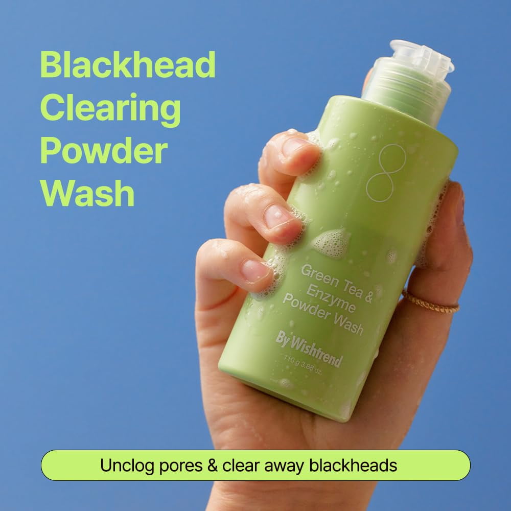 なつ】Cleansing Oil & Powder Wash BY WISHTREND Green Tea & Enzyme