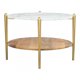 thumbnail image 3 of Mesa de Centro Kessa Muebles Mina Oro Blanco, 3 of 5