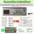 thumbnail image 3 of Pyniro 6.36" Single Din Car Stereo with Wireless CarPlay & Android Auto, IPS Touchscreen Head Unit with Backup Camera/External Mi, 3 of 8