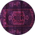 thumbnail image 1 of Ahgly Company Indoor Round Persian Purple Traditional Area Rugs, 4' Round, 1 of 4