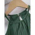 thumbnail image 6 of BemeyourBBs Little Girl Pants Set Solid Sleeveless Ruffle Cami Tops Wide Leg Pants, 6 of 9