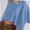 Dark blue, variant on Women's Sleeve Crewneck T Shirts Loose Casual Summer Tops Comfy Basic Tees
