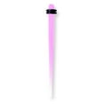 thumbnail image 2 of Acrylic UV Sensitive Expander Spike w 2 Rubber O-Rings 8G (3.2mm) 50mm Long Non Metal, 2 of 2