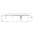 thumbnail image 2 of Cfowner Outdoor Party Tent with 7 Side Walls, 10' x 30' White Patio Gazebo Canopy Tent for Outside, Sunshade Shelter Folding Gazebo Canopy Tent, Waterproof Outdoor Gazebo Tent for Backyard Wedding, 2 of 7