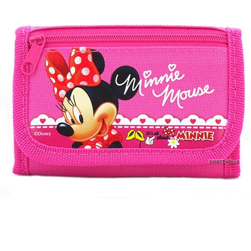 Disney Princess wallet Light Pink Children Boys Girls Wallet Cartoon Coin Purse 