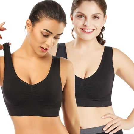 

Elbourn 1Pack Running Sports Bras for Women Seamless Comfortable Yoga Bra with Removable Pads