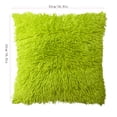thumbnail image 4 of LHWEN Colorful Solid Cushion Cover Plush Pillow Case for Home Sofa Lumbar Decoration Spandex Material 43x43cm Multiple Colors Available and Perfect for Home Decor 1PC, 4 of 6