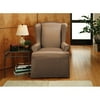 Coco Silk Wing Chair Cover, Taupe