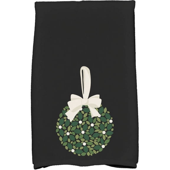 Mistletoe Me Floral Print Hand Towel