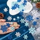 thumbnail image 3 of 300 pegatinas de copos de nieve con purpurina, pegatinas de espuma navideñas, autoadhesivas, azules y blancas, para decorar fiestas navideñas., 3 of 5