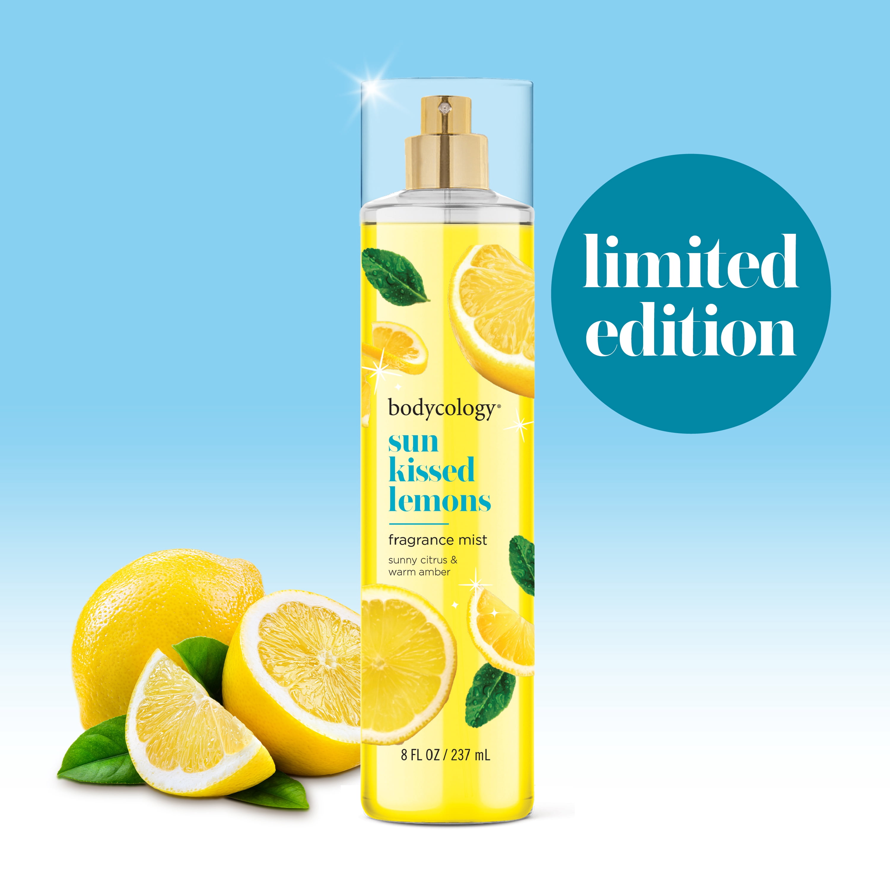 Bodycology Fragrance Body Mist, Sun Kissed Lemons, 8 fl oz