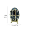 thumbnail image 3 of Flip Top Enamel Egg Jewelry Ring And Earring Storage Light Home ., 3 of 6