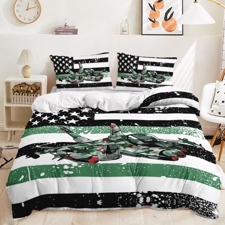 Hosima 3 Piece 3D Digital Printed Duvet Cover Full Size Bedroom Decorative Bedding Set,DEX89-Full
