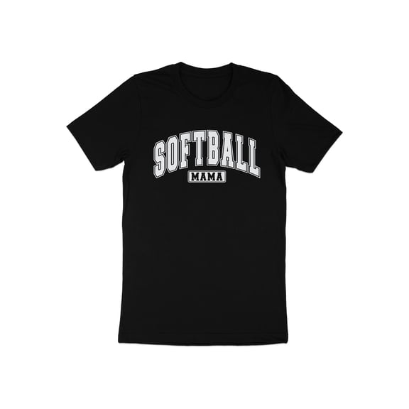 Softball Mama Mom Mother Sports Gift for Mother's Day Women T-Shirt Funny Cool Softball Mama Birthday Holiday Presents Tshirt