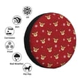 thumbnail image 4 of Honeii Christmas Deer B Print Tire Covers, Waterproof Anti-UV Sun Snow Rain Tire Covers for Trailers, RV, Camper, SUV, Truck-, 4 of 6