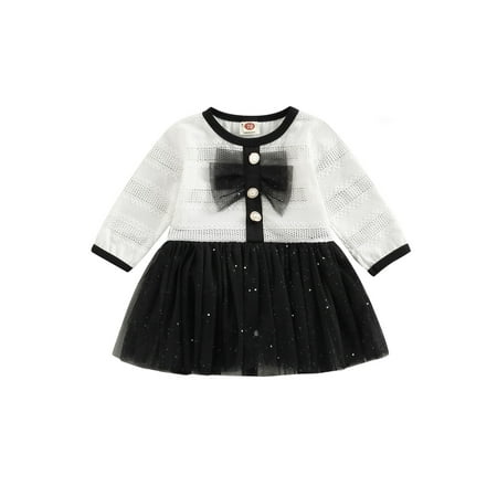 

Canrulo Newborn Infant Baby Girls Romper Dress Lace Long Sleeve Tulle Tutu Jumpsuit Clothes White 6-12 Months