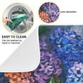 thumbnail image 2 of Color Hyacinths Flower Dish Drying Mat 16x18 Absorbent Microfiber Draining Rack Pad for Kitchen Counter Sink, 2 of 8